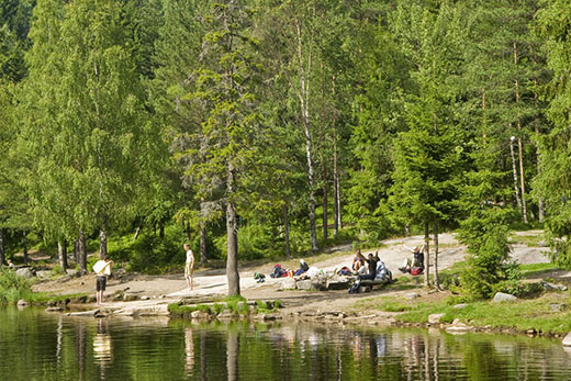Happy campers! A group of happy campers